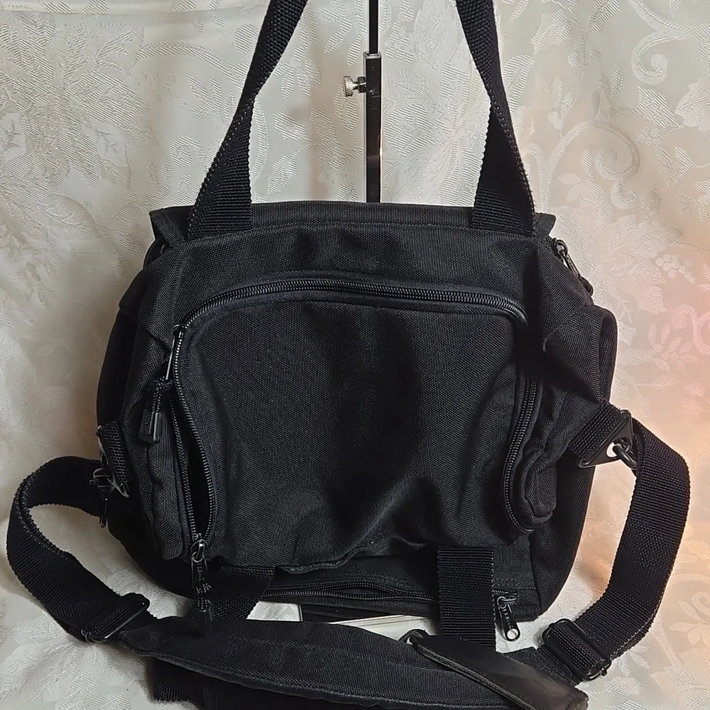 L.L. Bean Black Fabric Small Duffle Bag